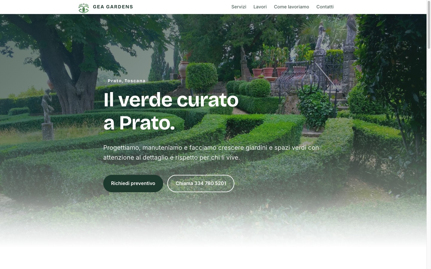 GEA Gardens — giardiniere a Prato