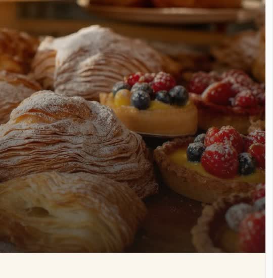 Sito per pasticceria — vetrina calda e fotografica